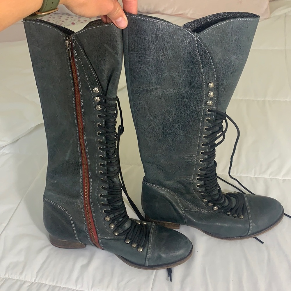 Lace-Up Boots
